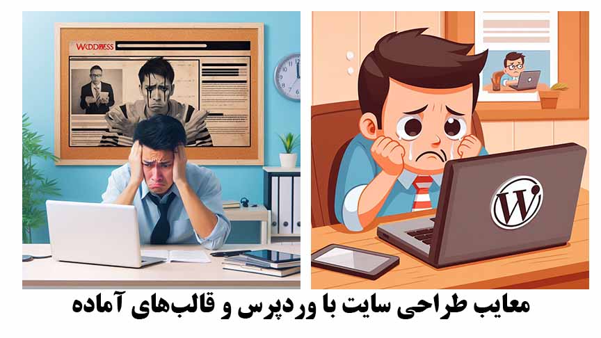 معایب طراحی سایت با وردپرس و قالب‌های آماده: چالش‌ها و محدودیت‌های انتخاب یک راه حل آماده